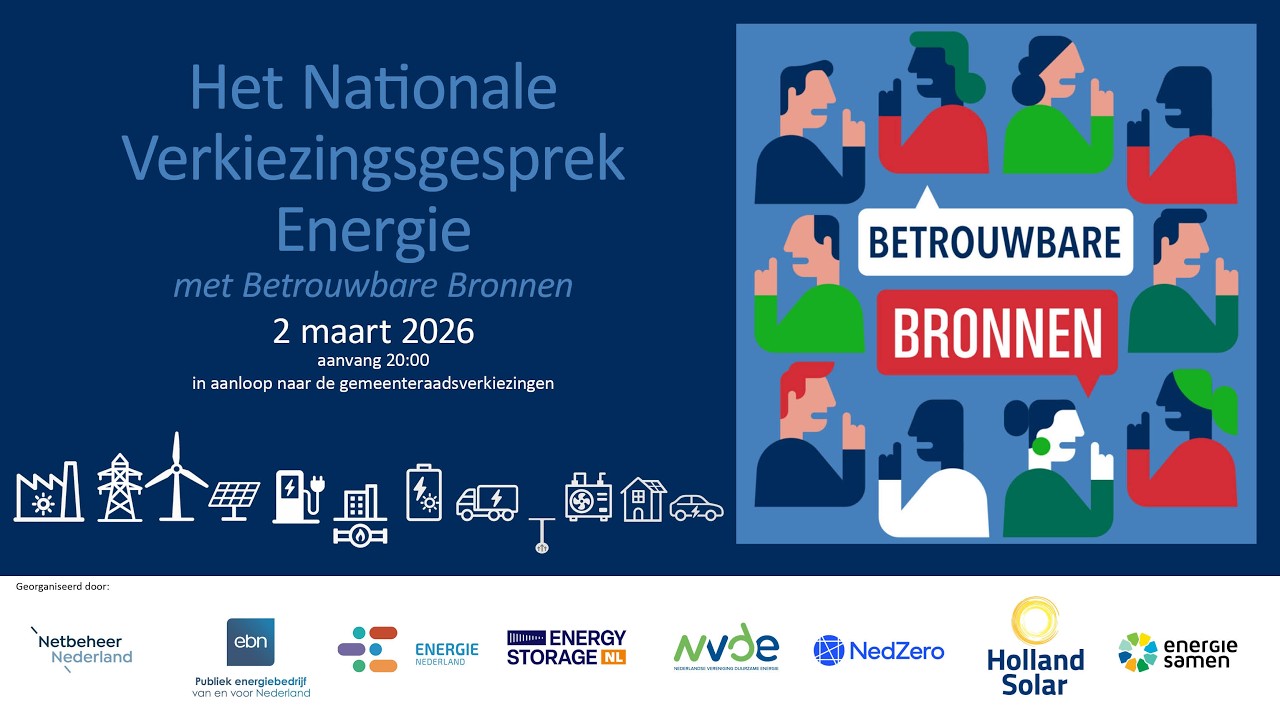 Het Nationale Verkiezingsgesprek Energie 2 maart 2026, in aanloop naar de gemeenteraadsverkiezingen