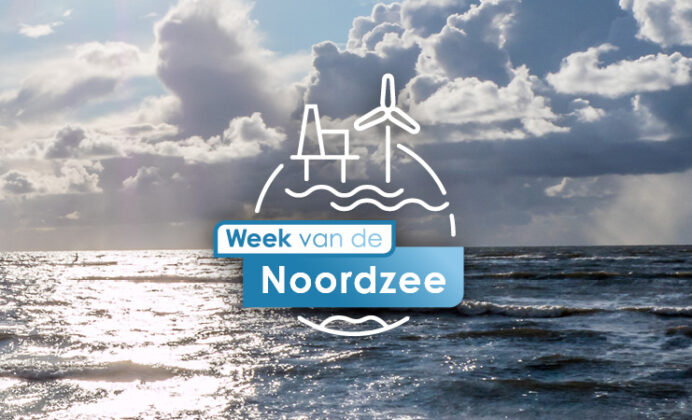 Decoratieve afbeelding met logo week van de noordzee