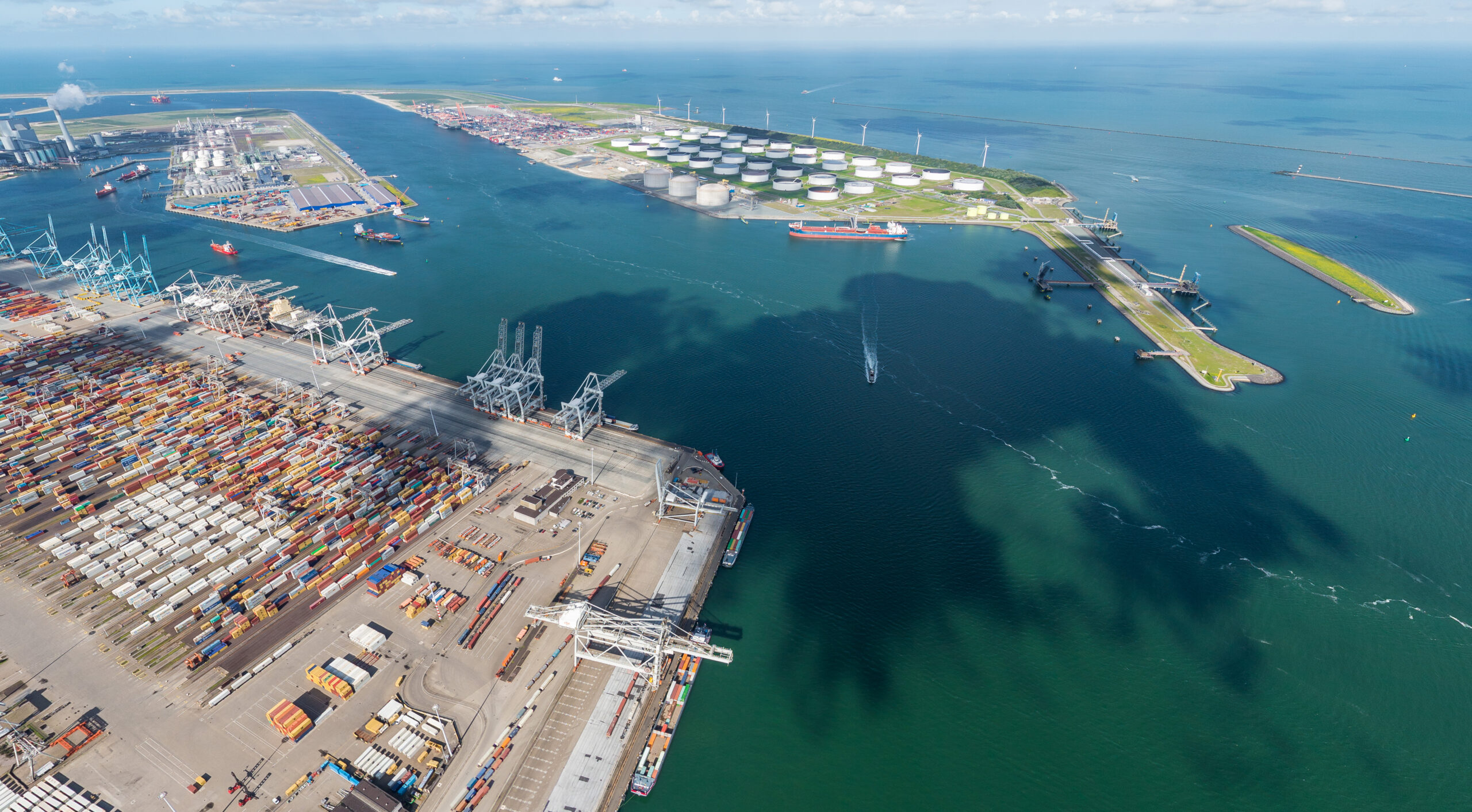 Foto van de Maasvlakte