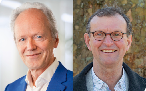 Foto van Bernard ter Haar en Hans Warmenhoven
