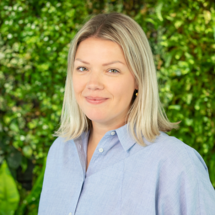 Portrefoto van Kirsten Zondervan, manager public affairs EBN