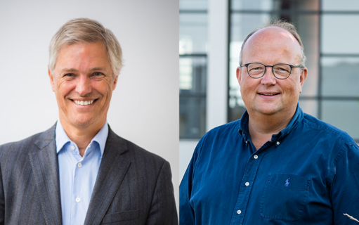 Foto van Hans Bolscher en Ernst Japiske