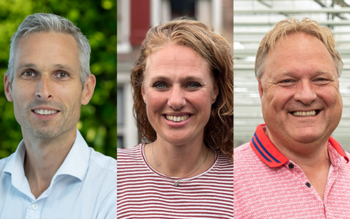 Foto van Ton Evers, Anne Melchers en Leon Ammerlaan