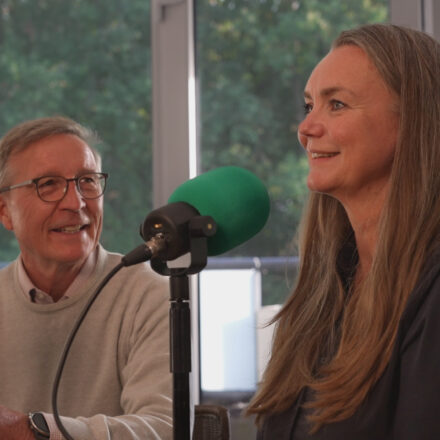 Opname podcast Ecosofie tijdens Springtij 2025