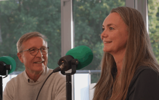 Opname podcast Ecosofie tijdens Springtij 2025