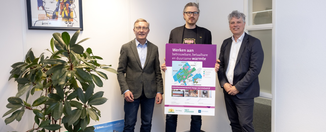 Gemeente Den Haag, NetVerder en de Nationale Deelneming Warmte (NDW) zetten stappen op weg naar een Haags Warmtebedrijf